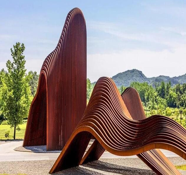莘县锈钢板造型